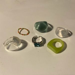 Rings and necklaces